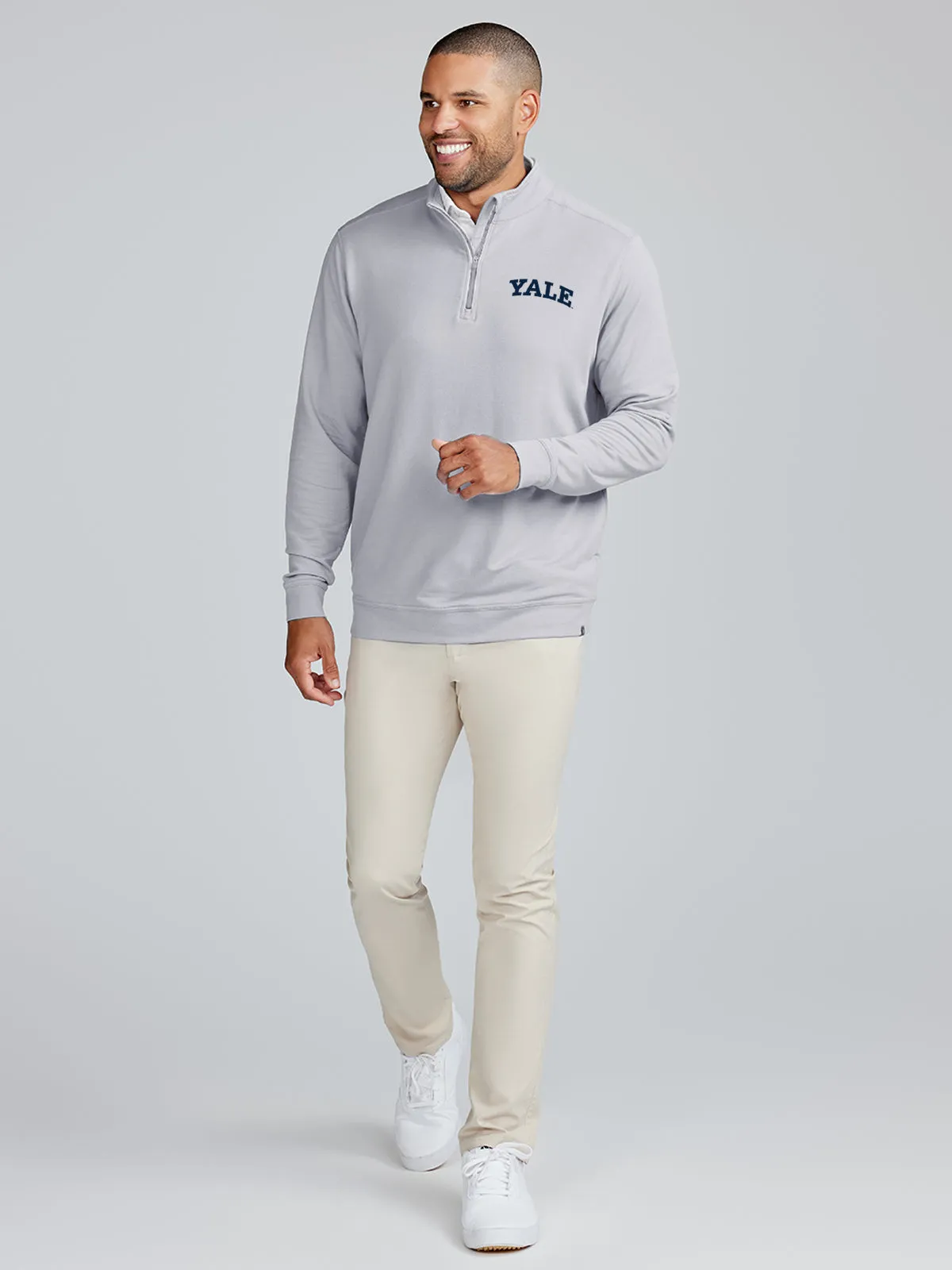 Cloud French Terry Quarter Zip - Yale