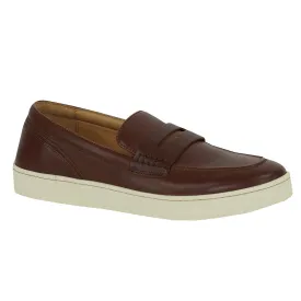 Donald Pliner Men's Murray Slip-on Antique Calf Leather Sneakers Cedar 9