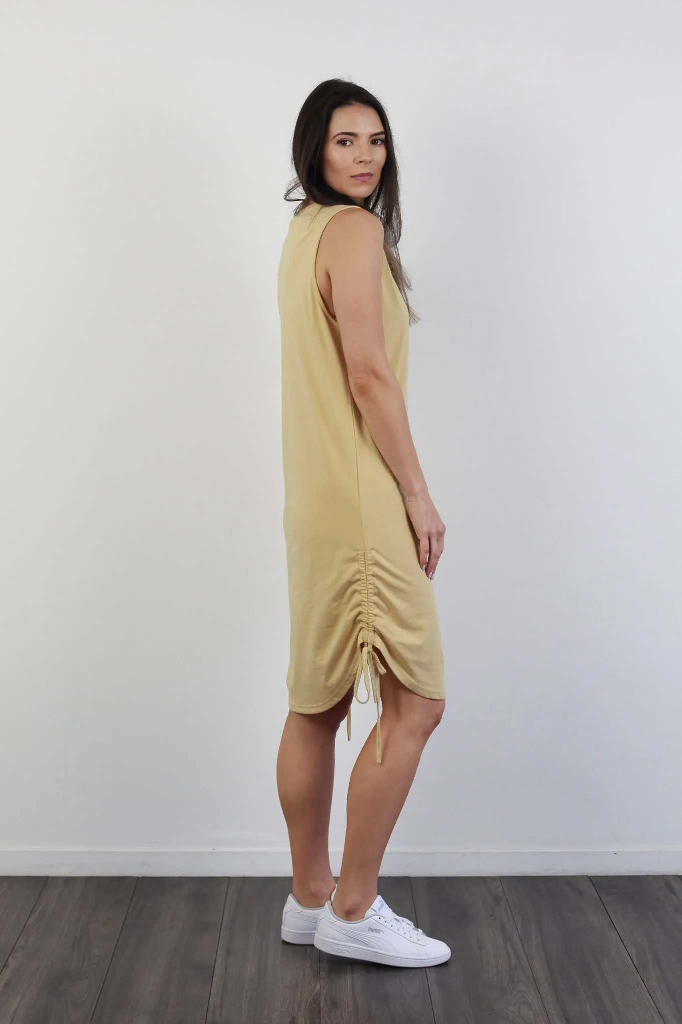 *EVERLY SINGLET DRESS SAND