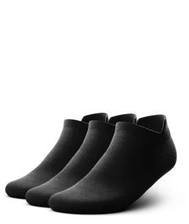 Flagship Ankle Socks Black 3-Pack