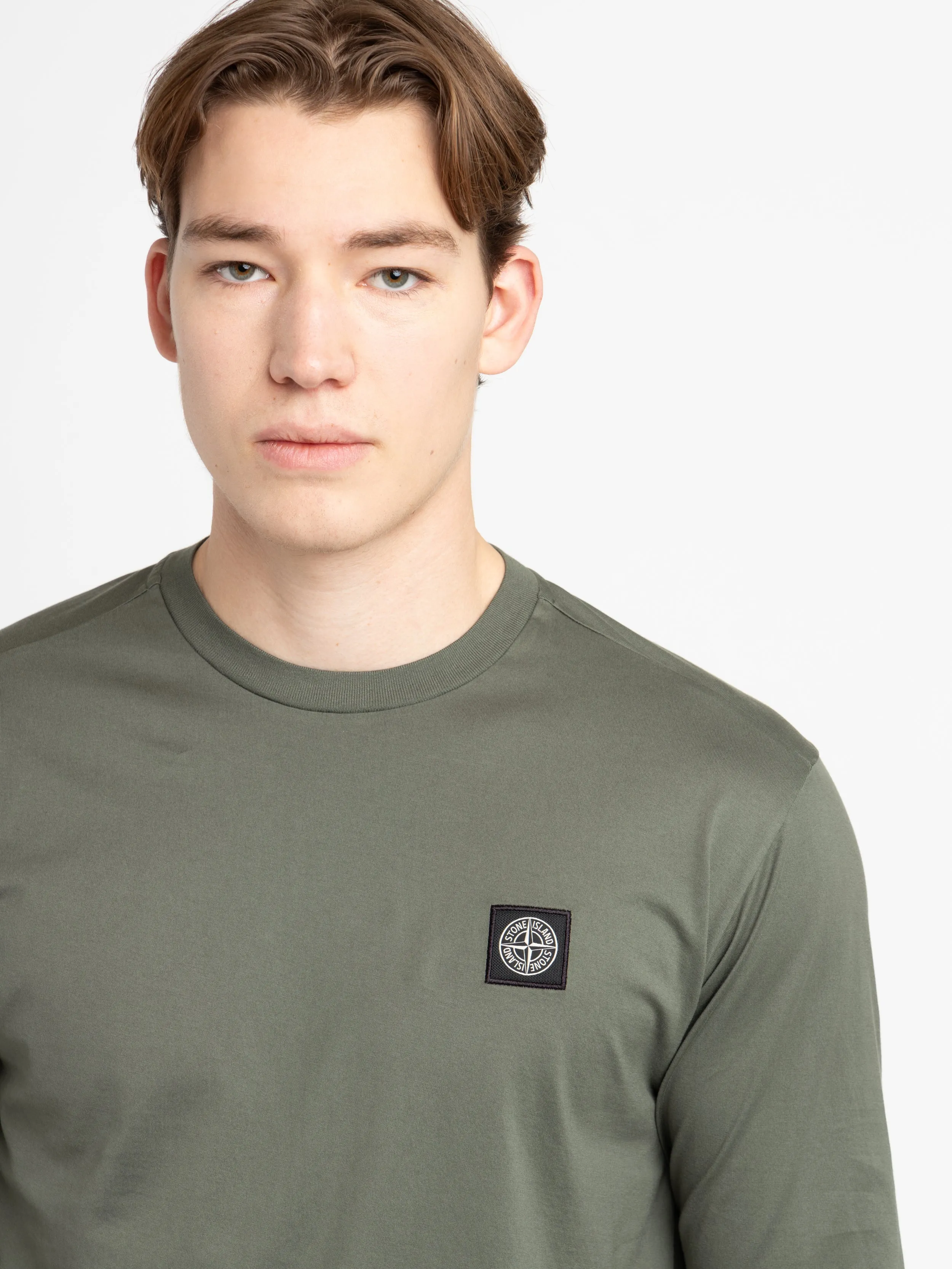 Green Long-Sleeve Cotton Shirt