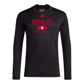 Indiana Hoosiers Adidas Training Long Sleeve Black T-Shirt