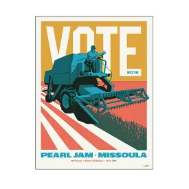 Pearl Jam 2012 Missoula Poster