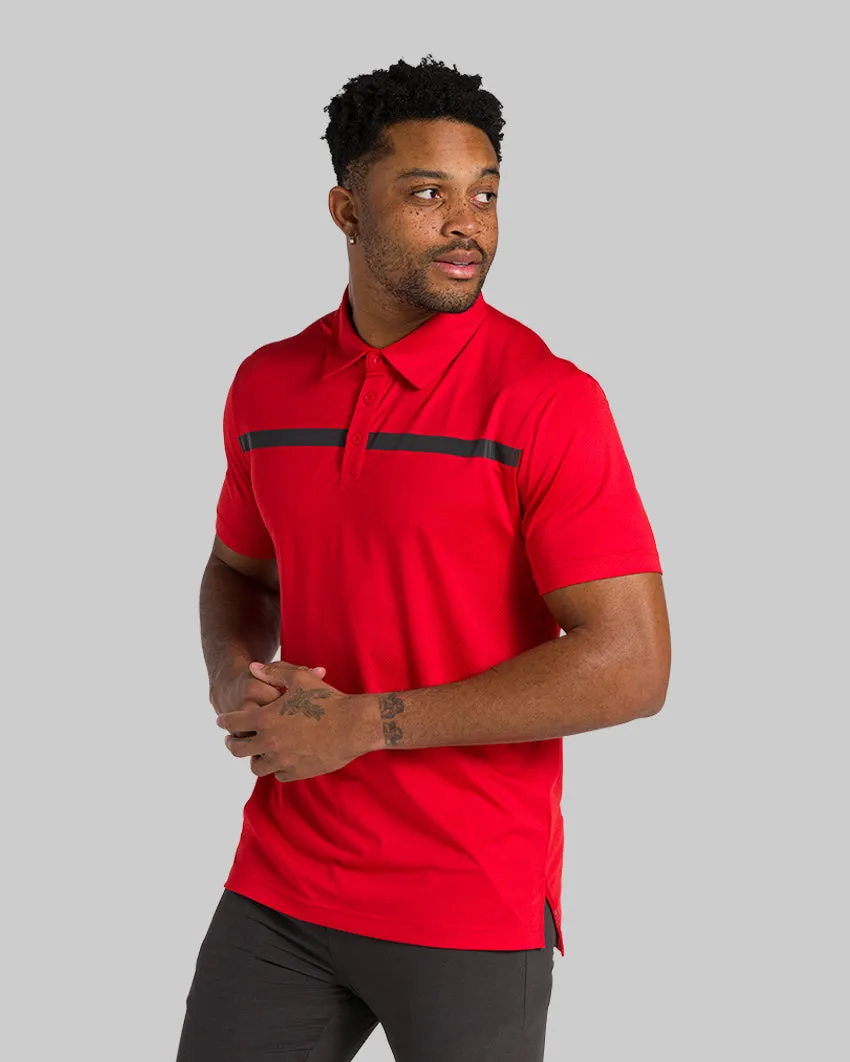 Performance  Stripe Polo