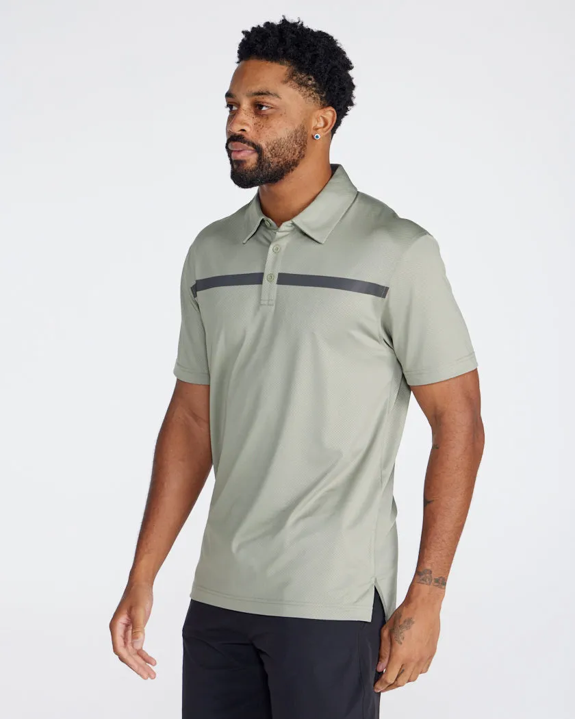 Performance  Stripe Polo