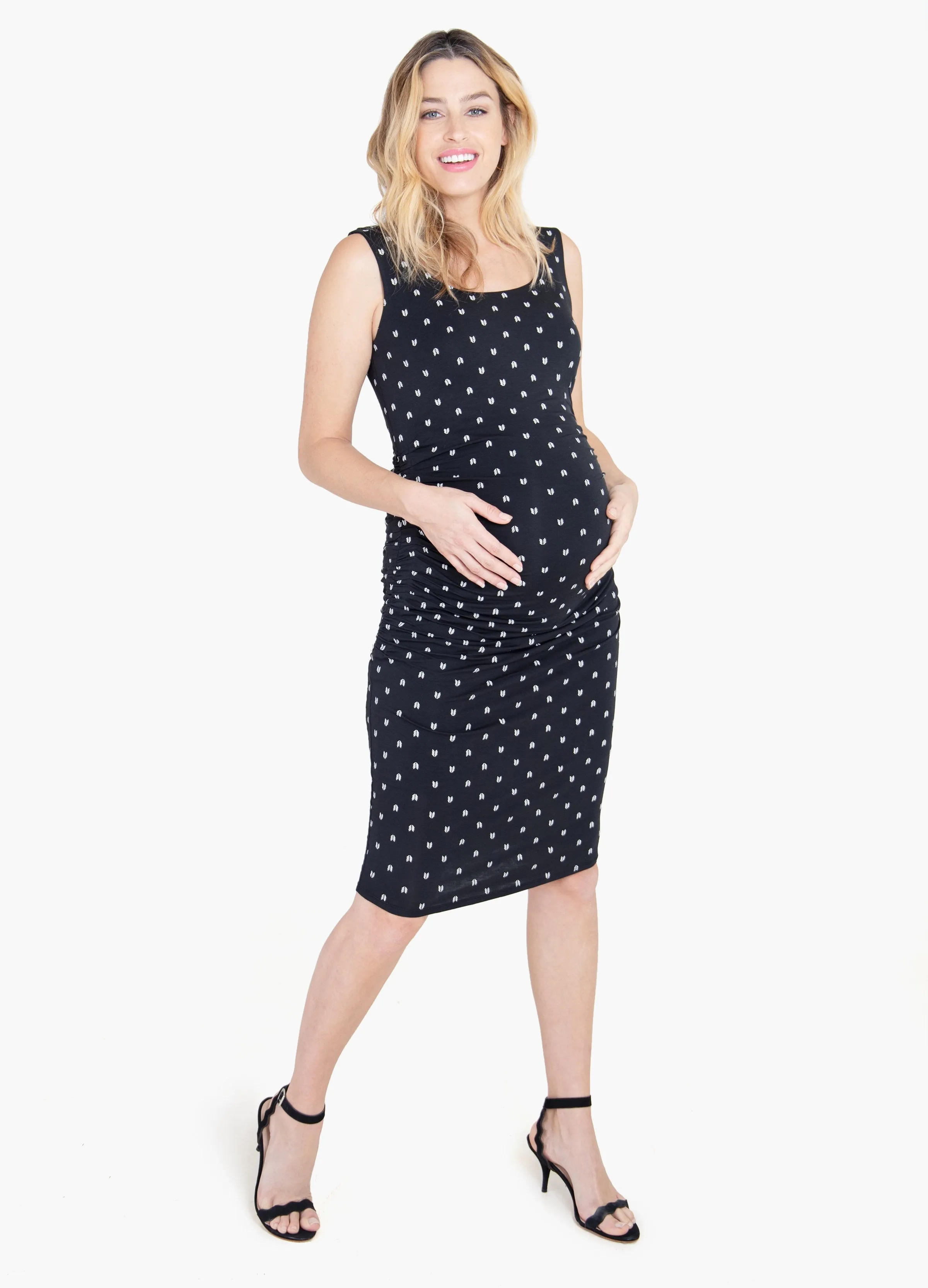 The Masterpiece Maternity Tank Midi Dress