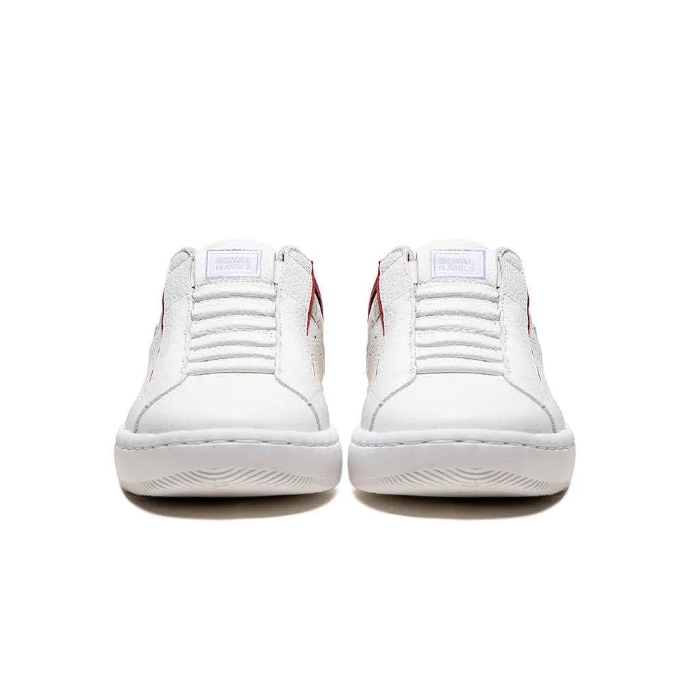 Women's Icon 2.0 White Beige Red Logo Leather Sneakers 96541-010