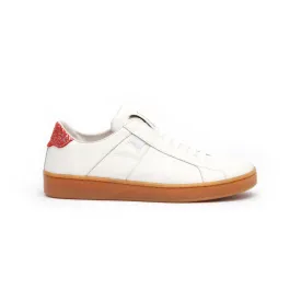 Women's Icon Urbanite White Red Leather Sneakers 92982-010